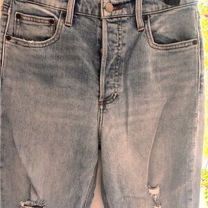 Denim Forum from Aritzia Light Blue Distressed jean